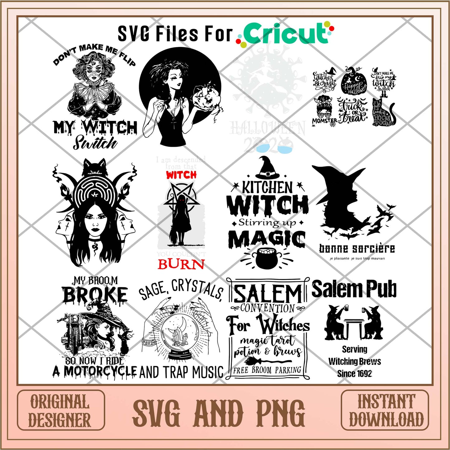 The Magical Witch svg bundle, Halloween Witch svg - Svgfileforcricut