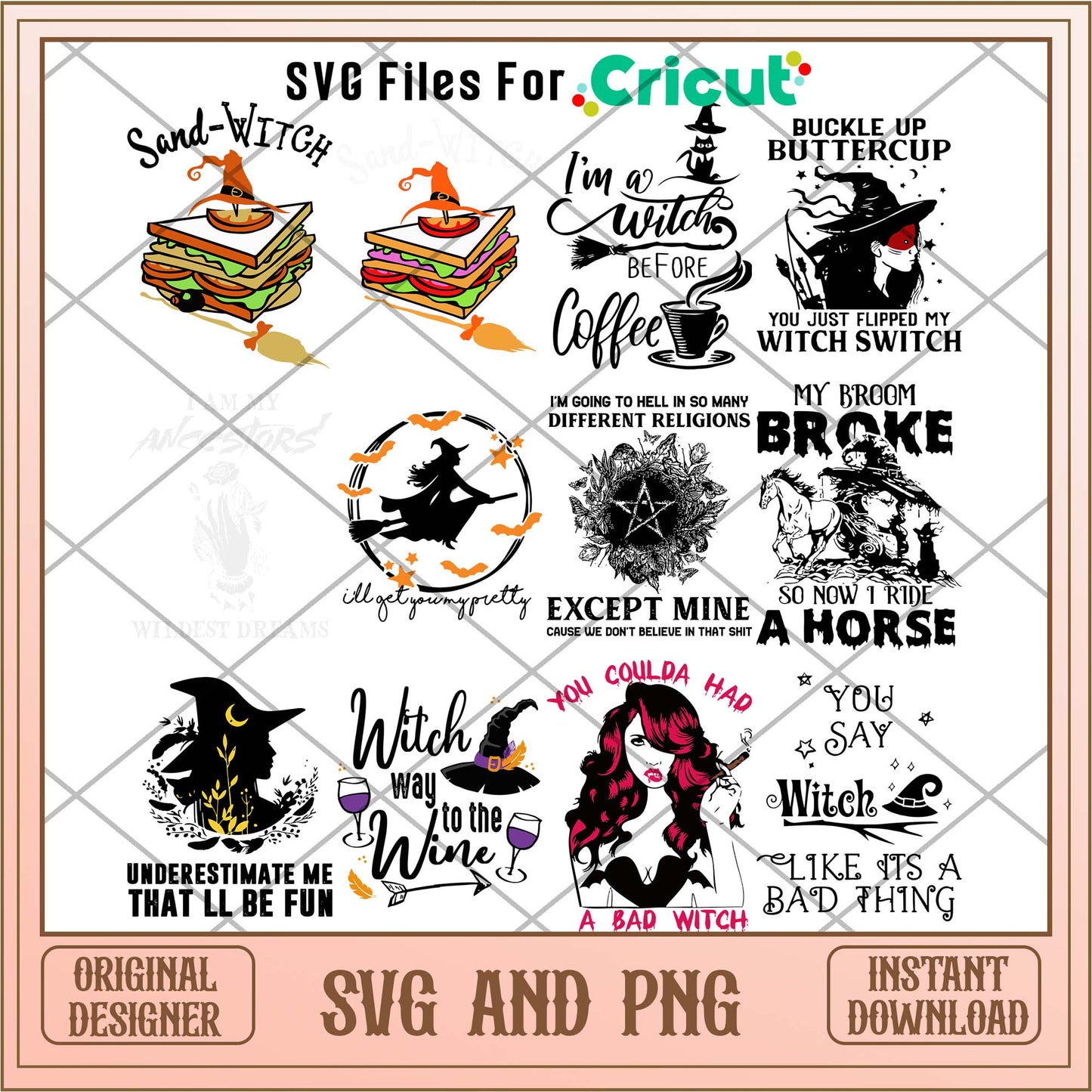 Bad Witch svg bundle, Halloween Witch svg bundle - Svgfileforcricut