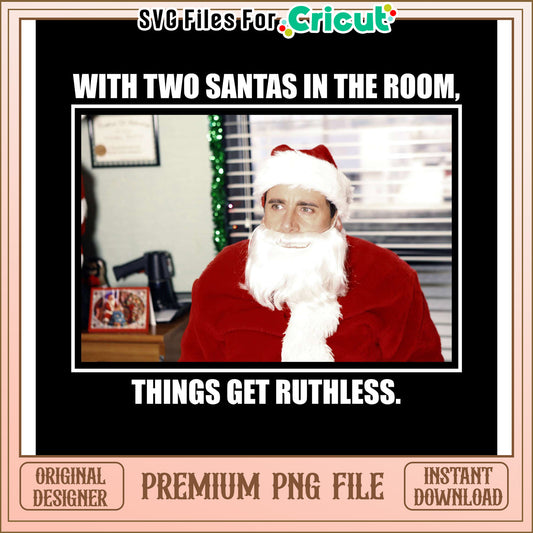 With Two Santas in the Room, Get This Fun PNG Download Today