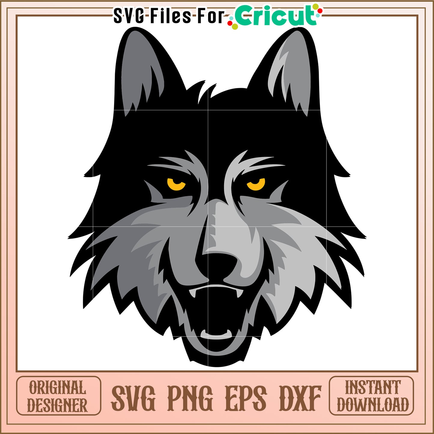Wolf Head SVG Design for Cricut, Instant Download for Creative Projects