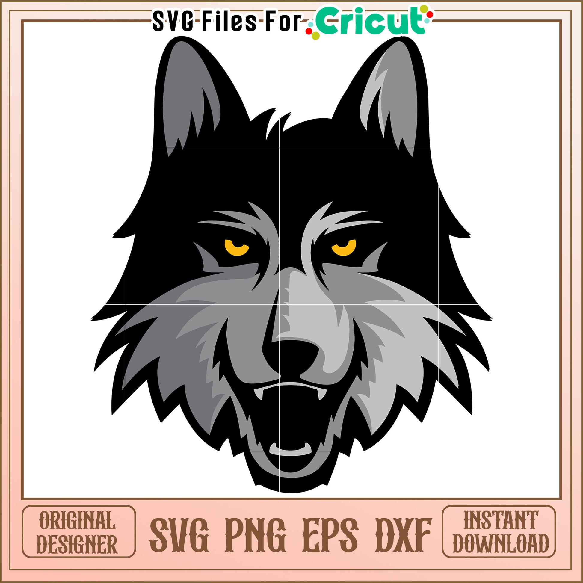 Wolf Head SVG Design for Cricut, Instant Download for Creative Projects