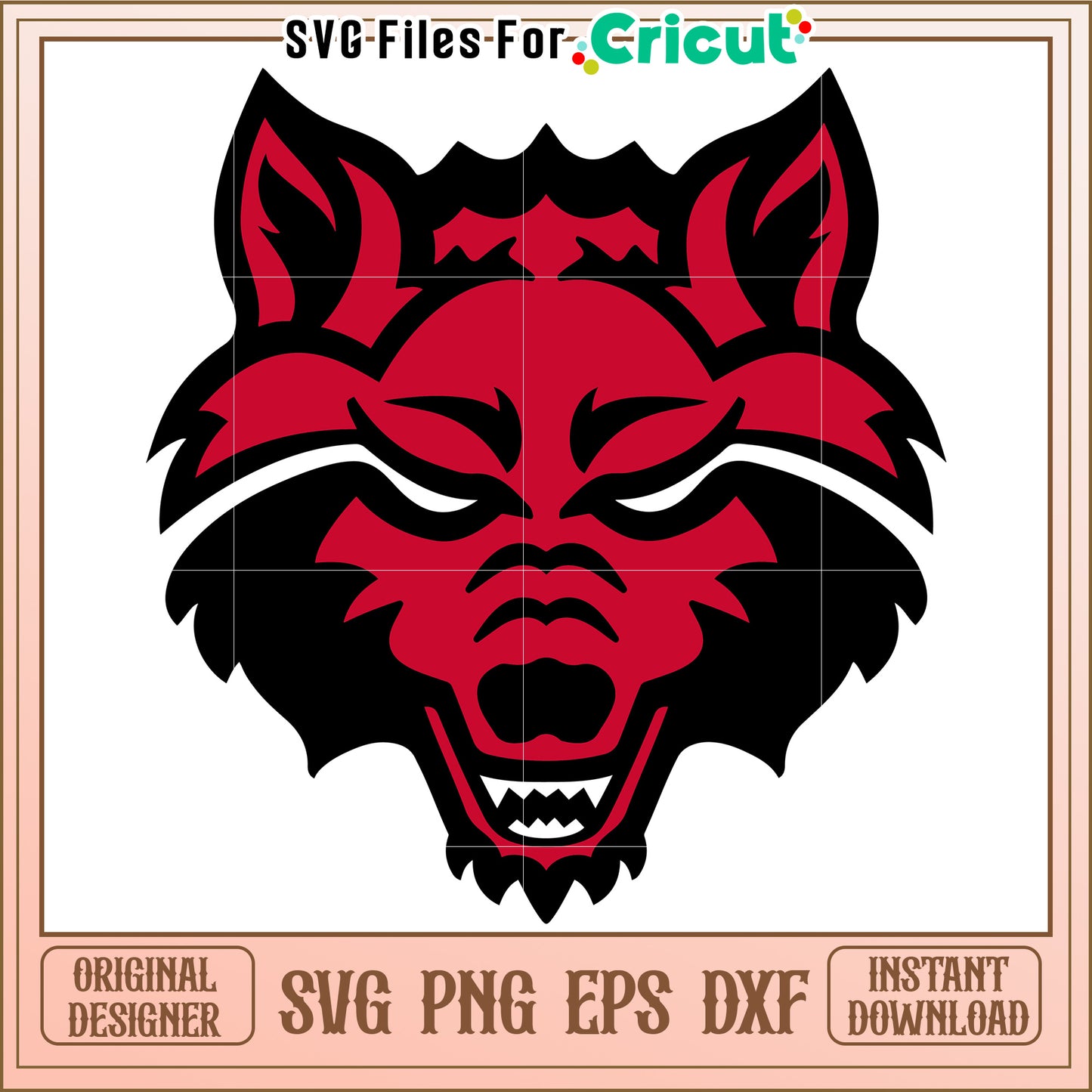 Wolf Head SVG Design for Cricut, Perfect for DIY Projects and Crafts