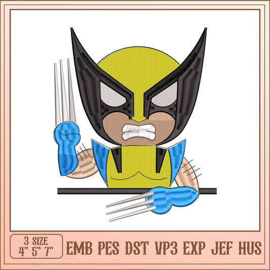 Wolverine Embroidery Design - EMB PES DST VP3