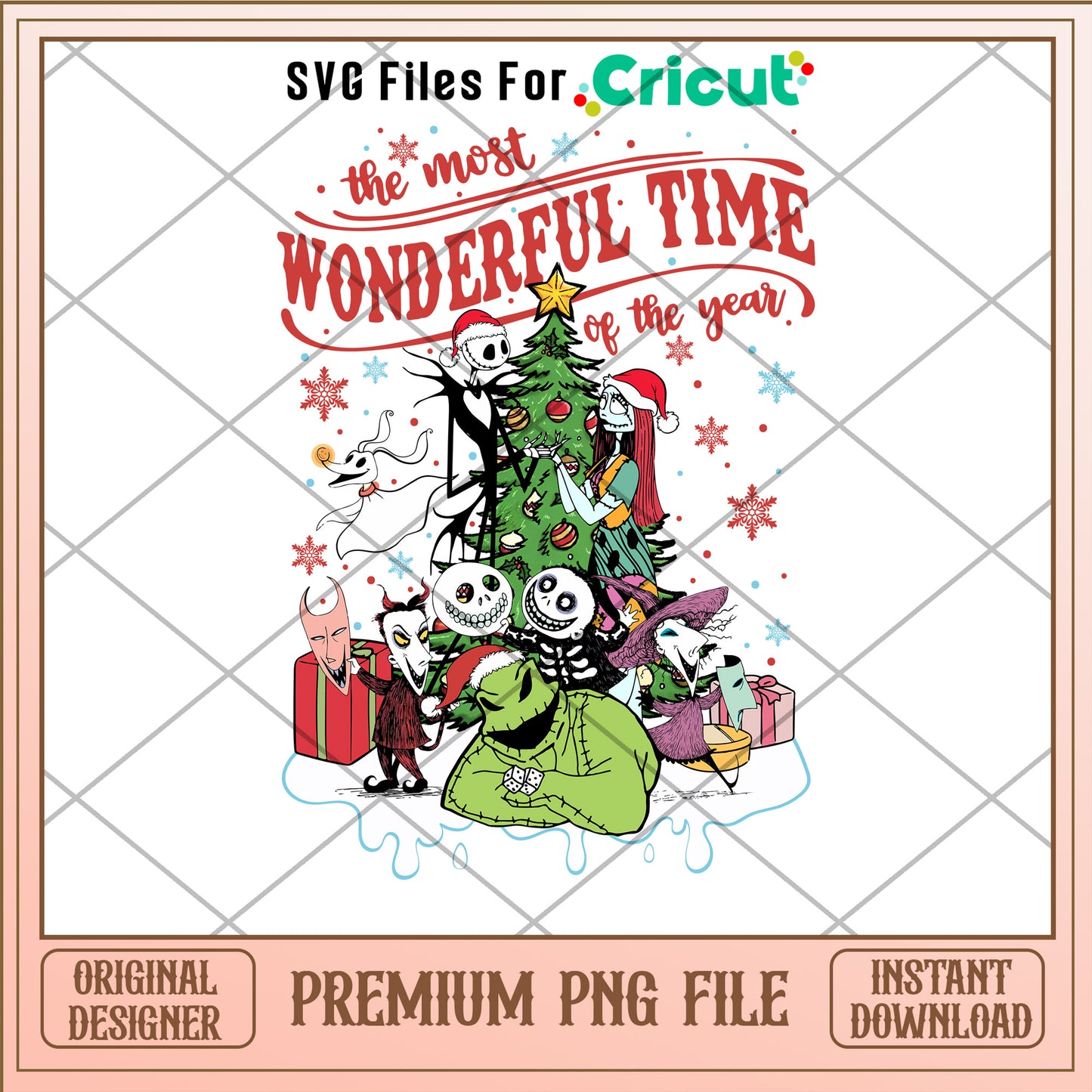 Wonderful time of the year png, nightmare before christmas png