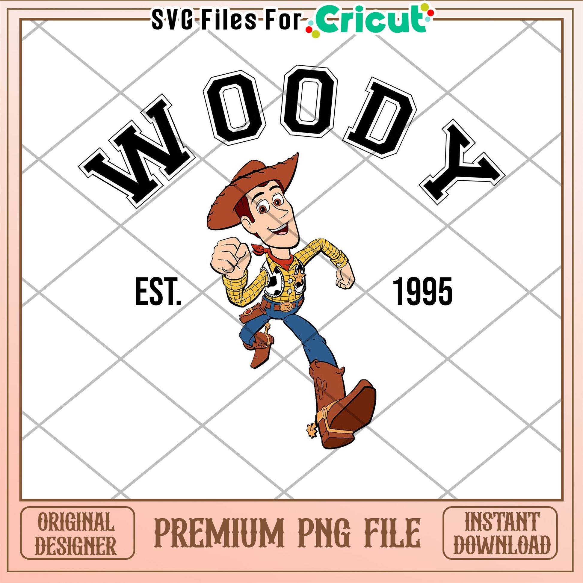 Woody Character PNG File for Cricut Crafts and Designs Download
