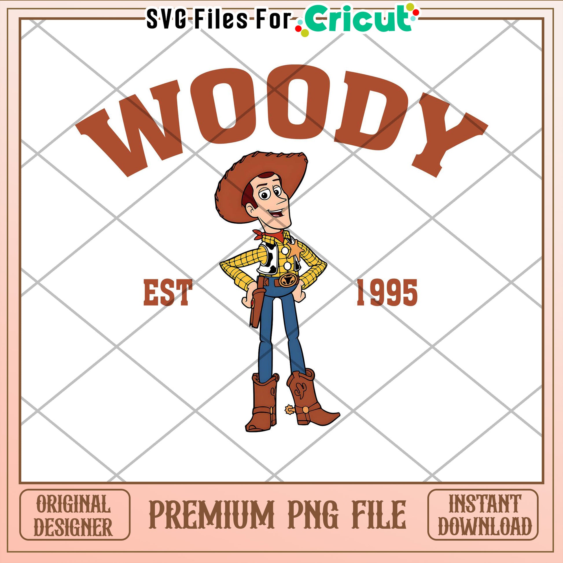 Woody PNG Sublimation Design 1995