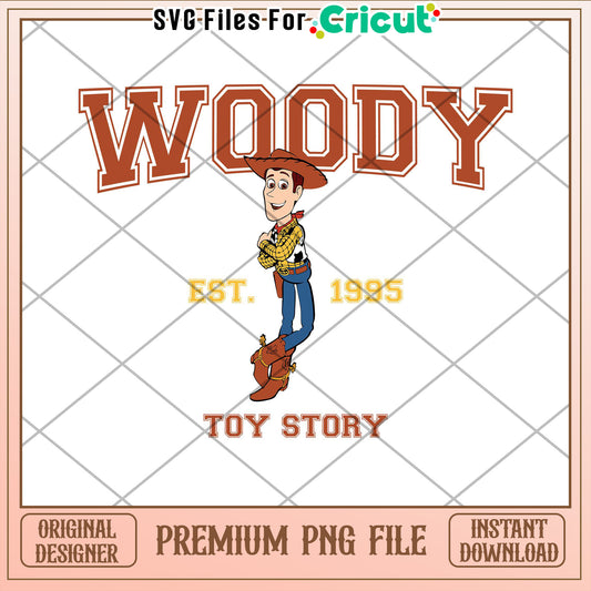 Woody Toy Story PNG Cricut Design