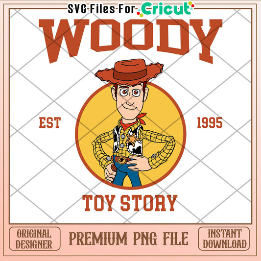 Woody Toy Story PNG Cricut File
