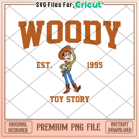 Woody Toy Story PNG Design Instant Download
