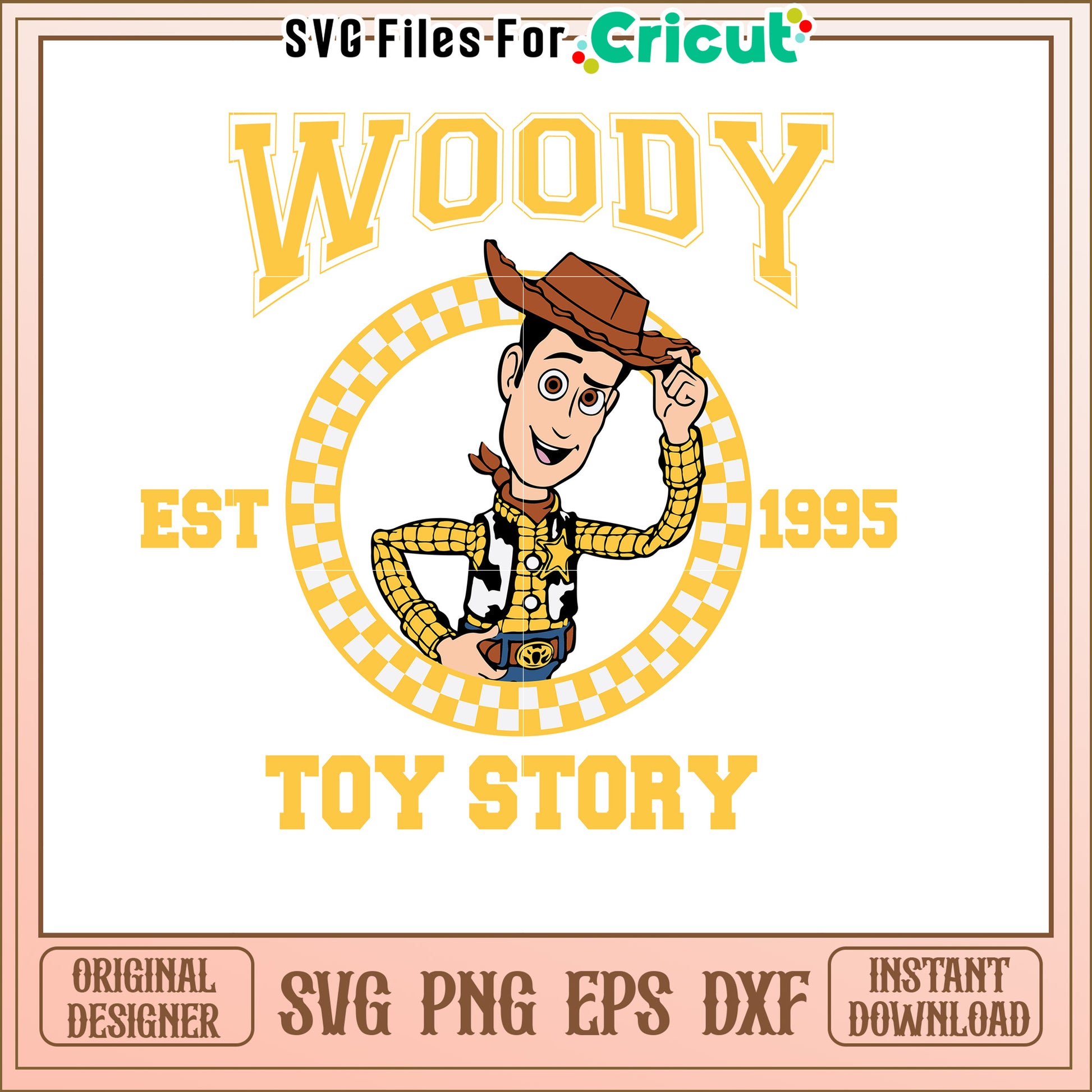 Woody Toy Story SVG 1995