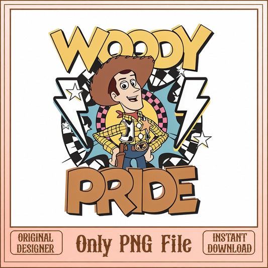Woody Pride Toy Story PNG, Disney Pixar Clipart, Cowboy PNG