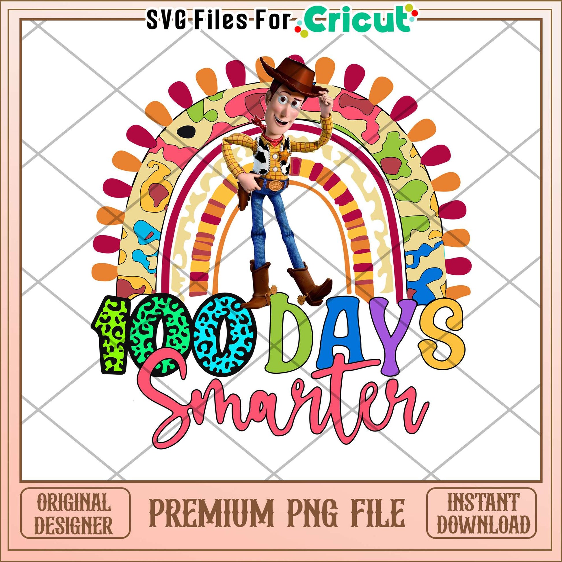 Woody character 100 days smarter png, toy story casts png