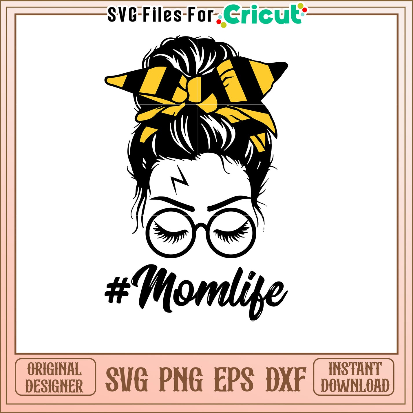 Yellow Bee SVG Cut File – svg files for cricut