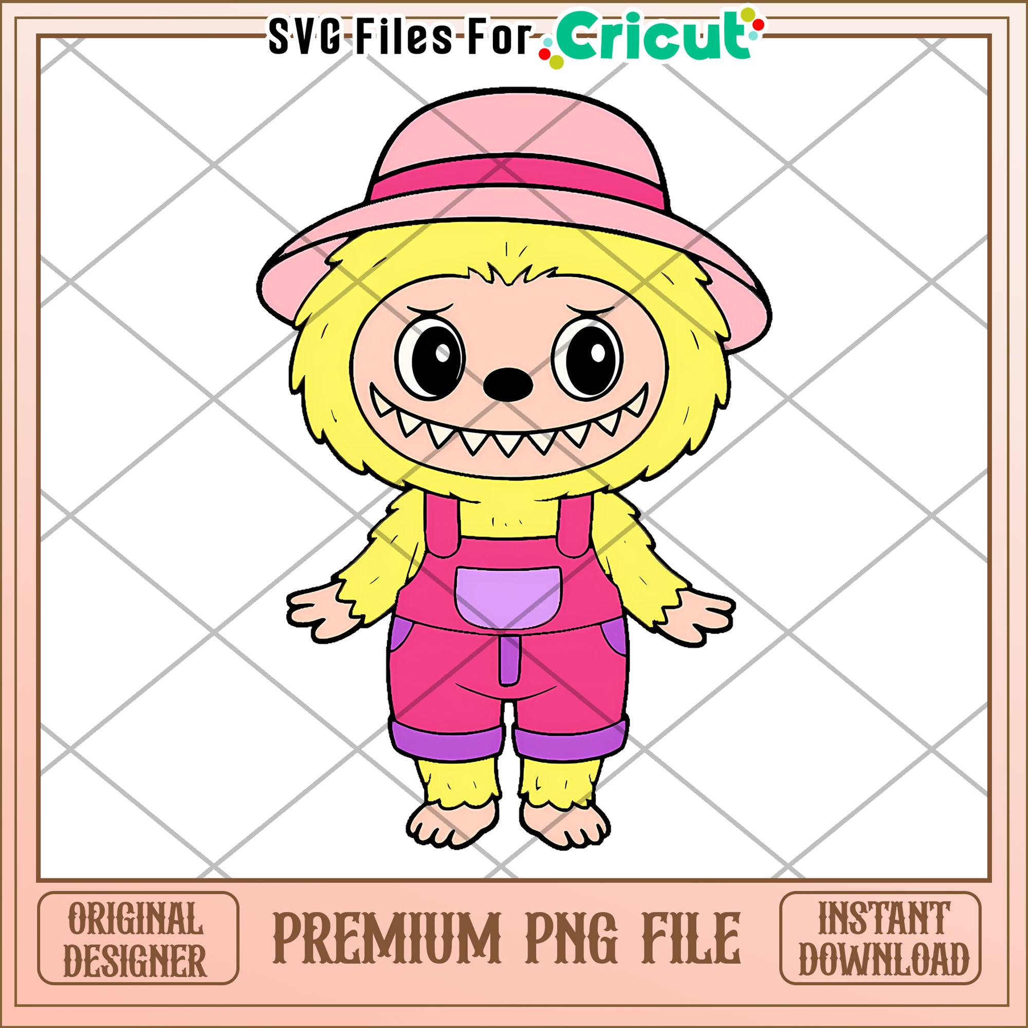 Yellow labubu design png, labubu cartoon png, labubu characters png ...