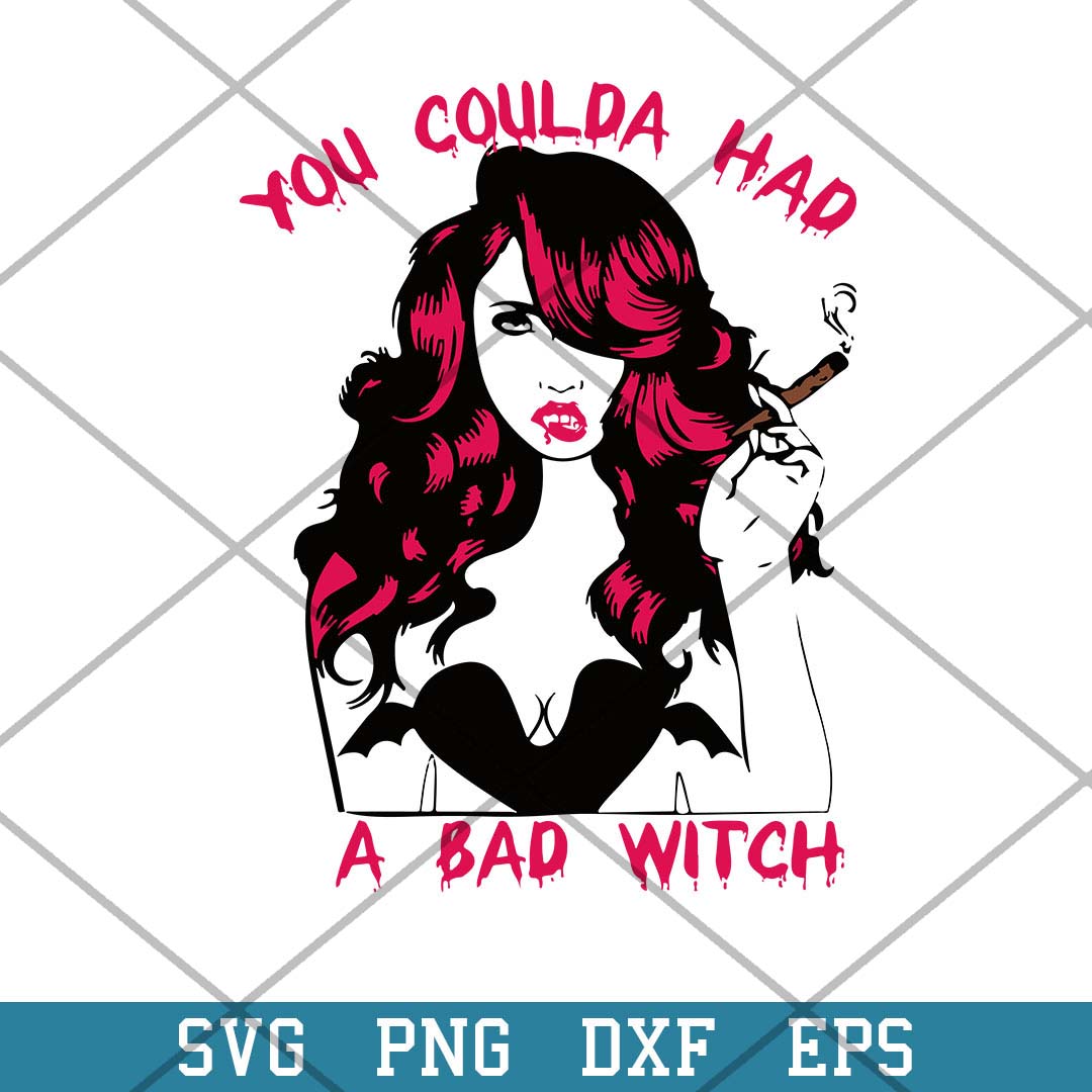 You Coulda Had A Bad Witch Svg, Halloween Svg-Svgfilesforcricut