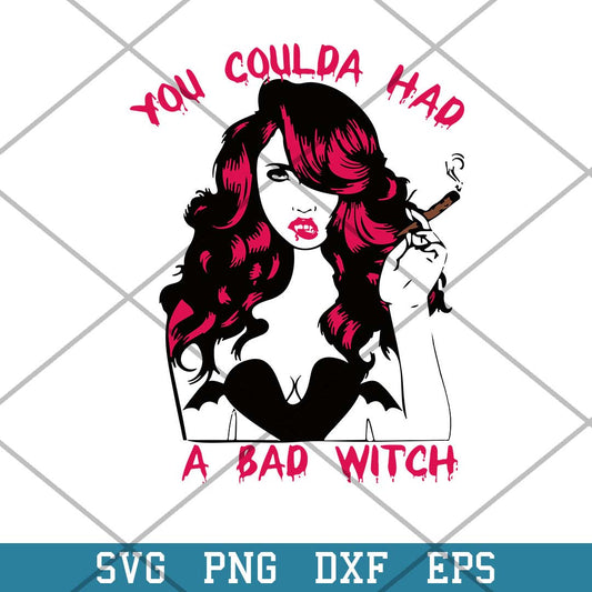 You Coulda Had A Bad Witch Svg, Halloween Svg-Svgfilesforcricut