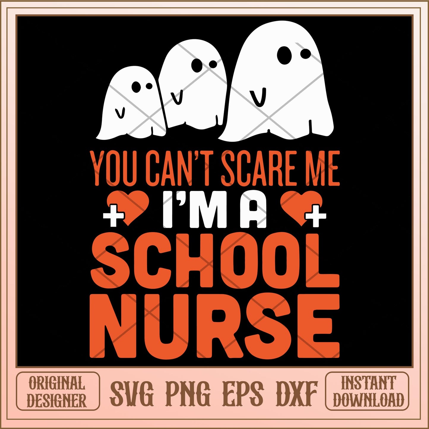 You Can't Scare Me I'm A School Nurse svg, disney characters svg, digital download