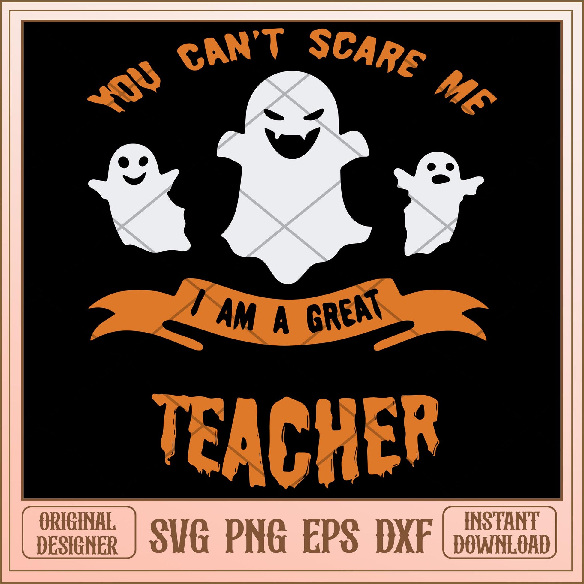 You can't scare me i am a great teacher svg, disney characters svg, digital download
