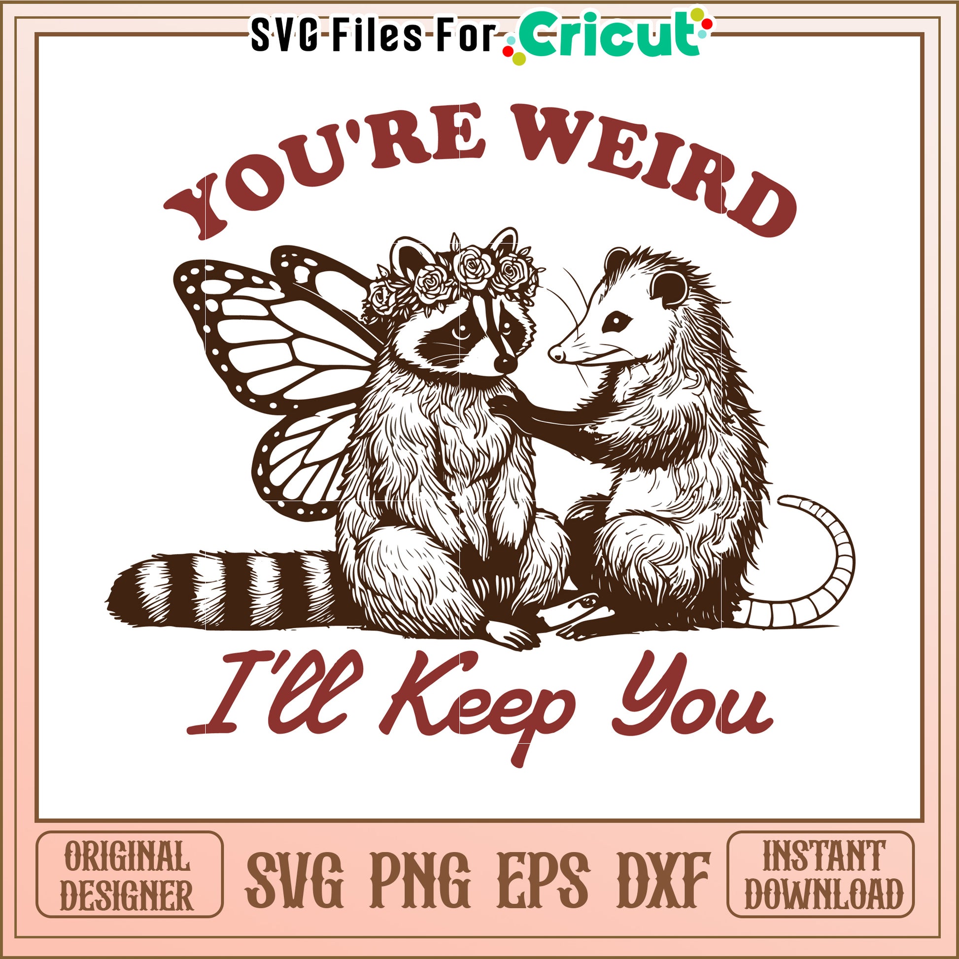 You're Weird and I'll Keep You, Unique Animal Illustration Design