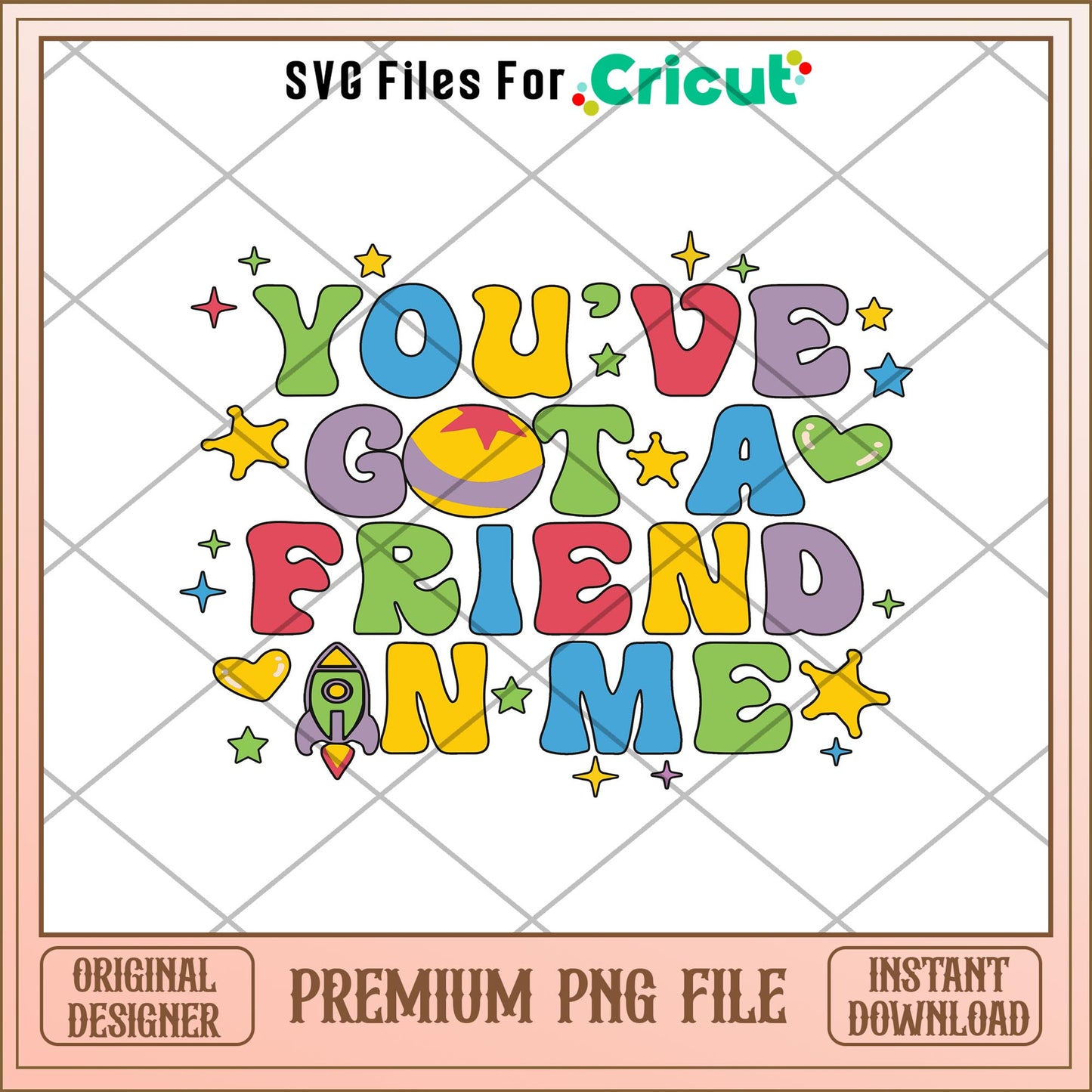 You've Got A Friend In Me png, Toy Story Characters png, Digital Download