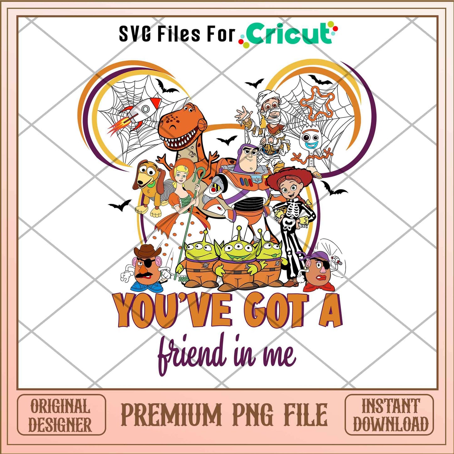 You've Got a Friend in Me png, Toy story character png, digital download