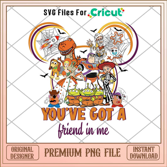 You've Got a Friend in Me png, Toy story character png, digital download