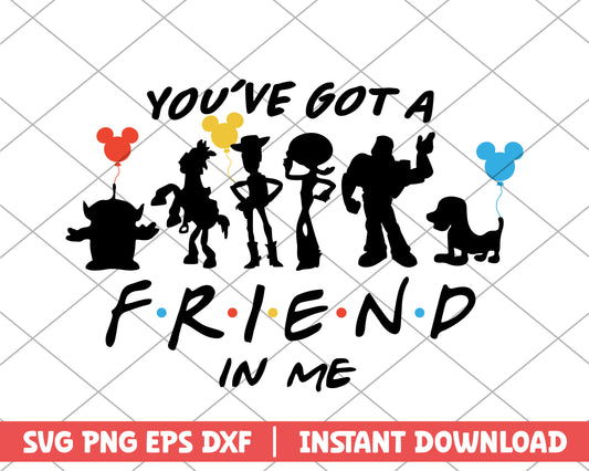 You've got a friends in me disney svg