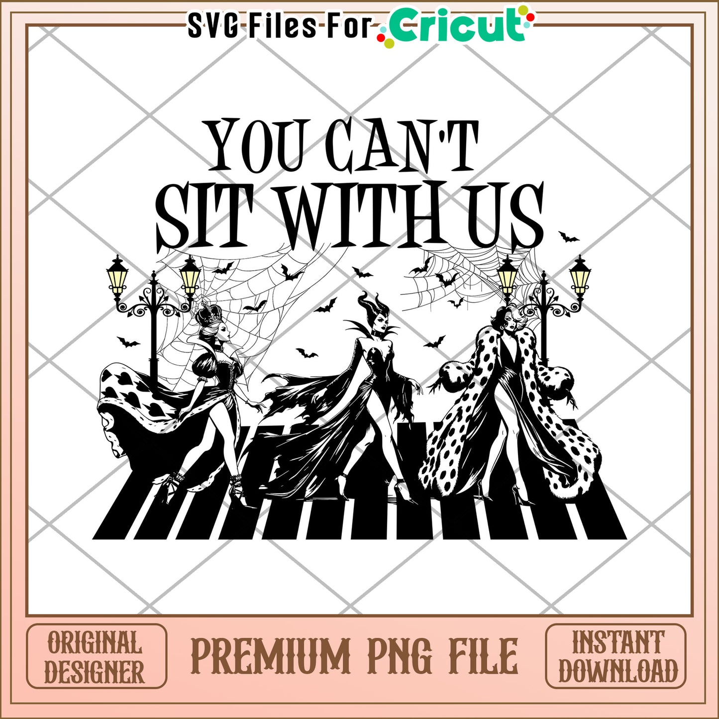 You cant sit with us png, halloween png, times for halloween png