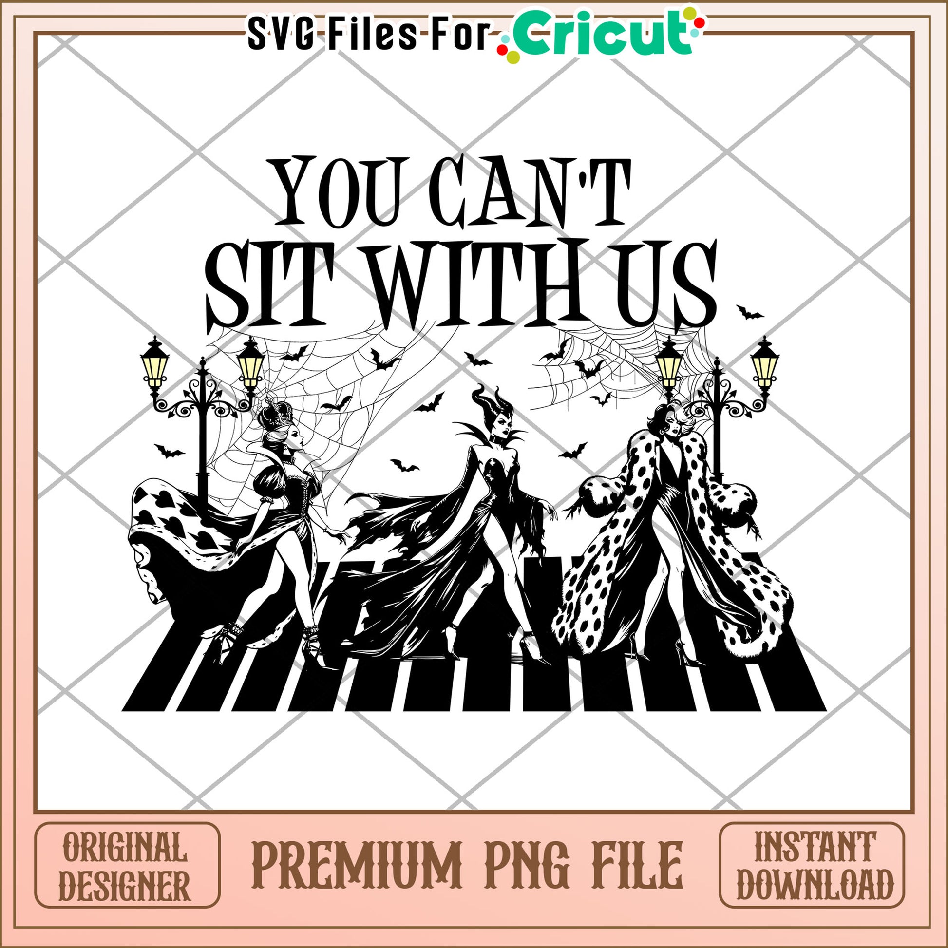 You cant sit with us png, halloween png, times for halloween png
