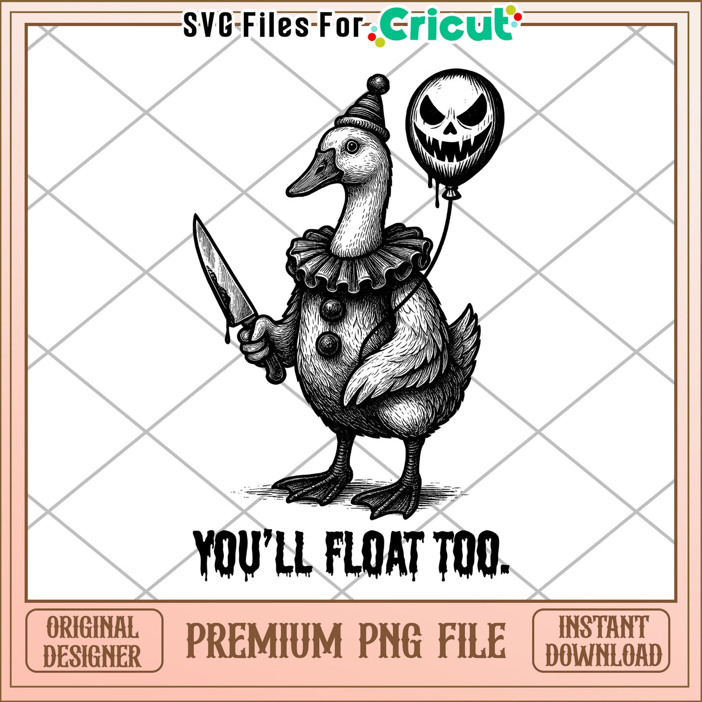You will float too png, halloween png, spooky season png