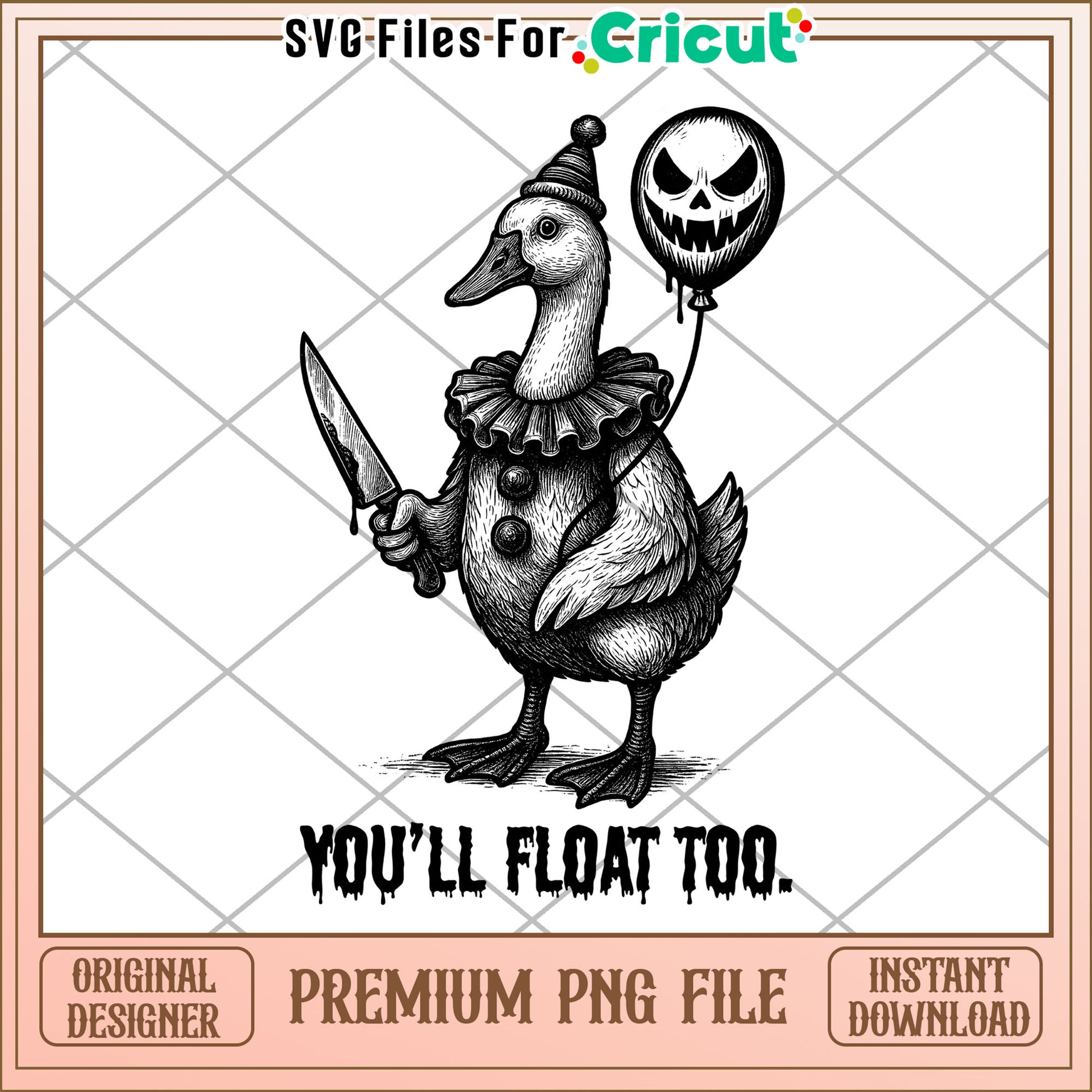 You will float too png, halloween png, spooky season png