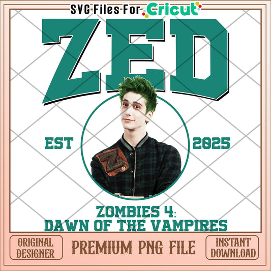 Zed descendants zombies png, disney teen movie png, zombie character design png
