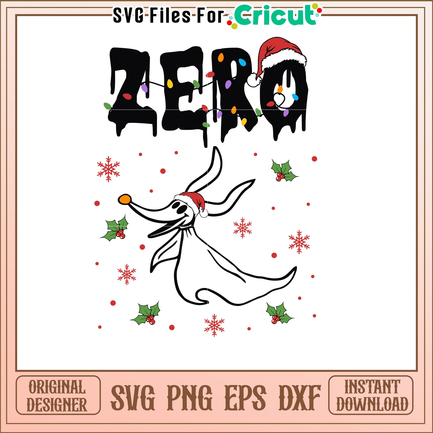 Zero Christmas SVG Cut File