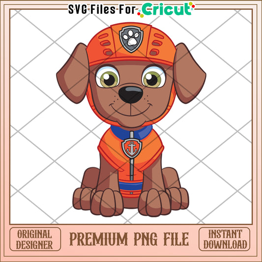 Zuma dog png, paw patrol png, cute dog cartoon png
