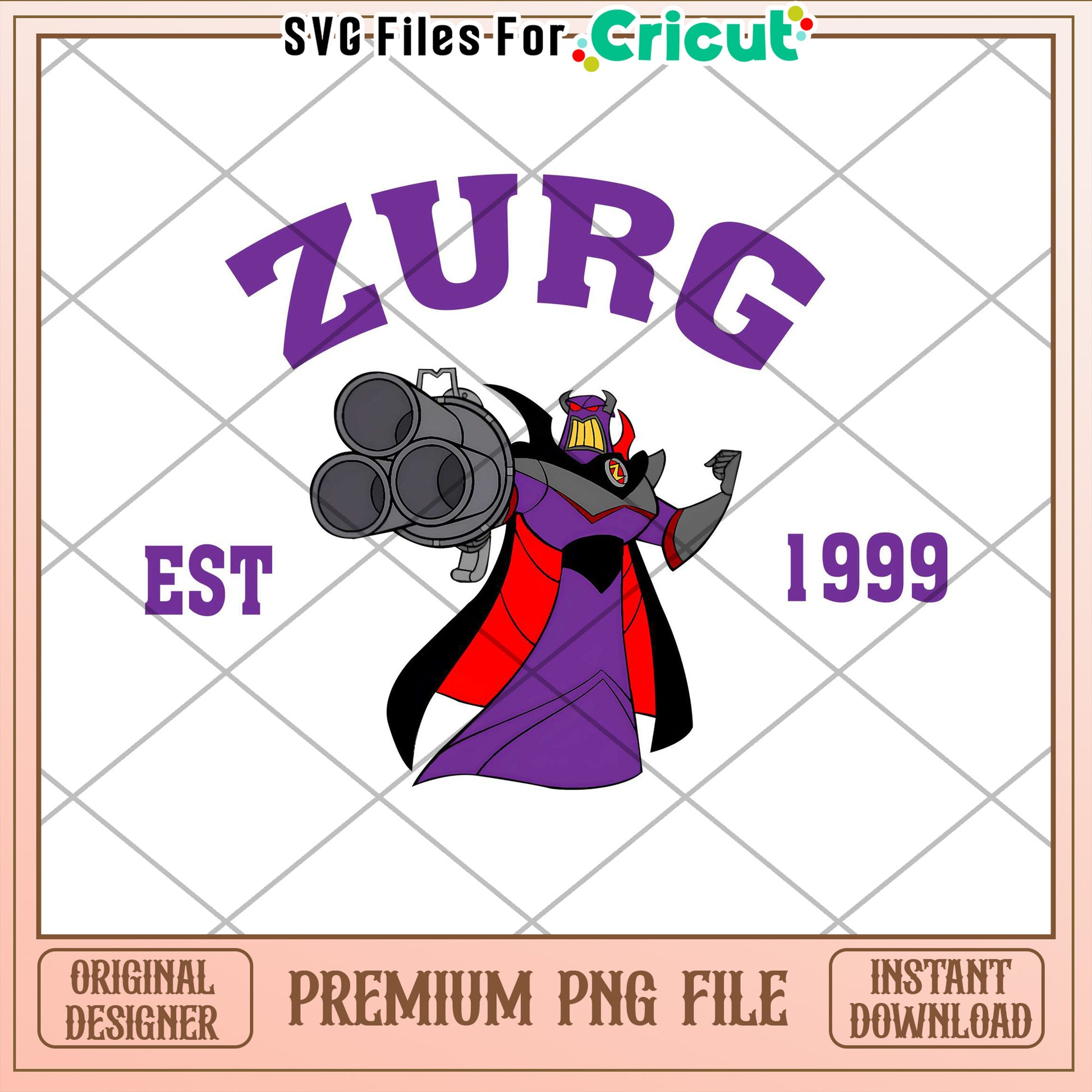 Zurg PNG Toy Story Villain Cricut Design