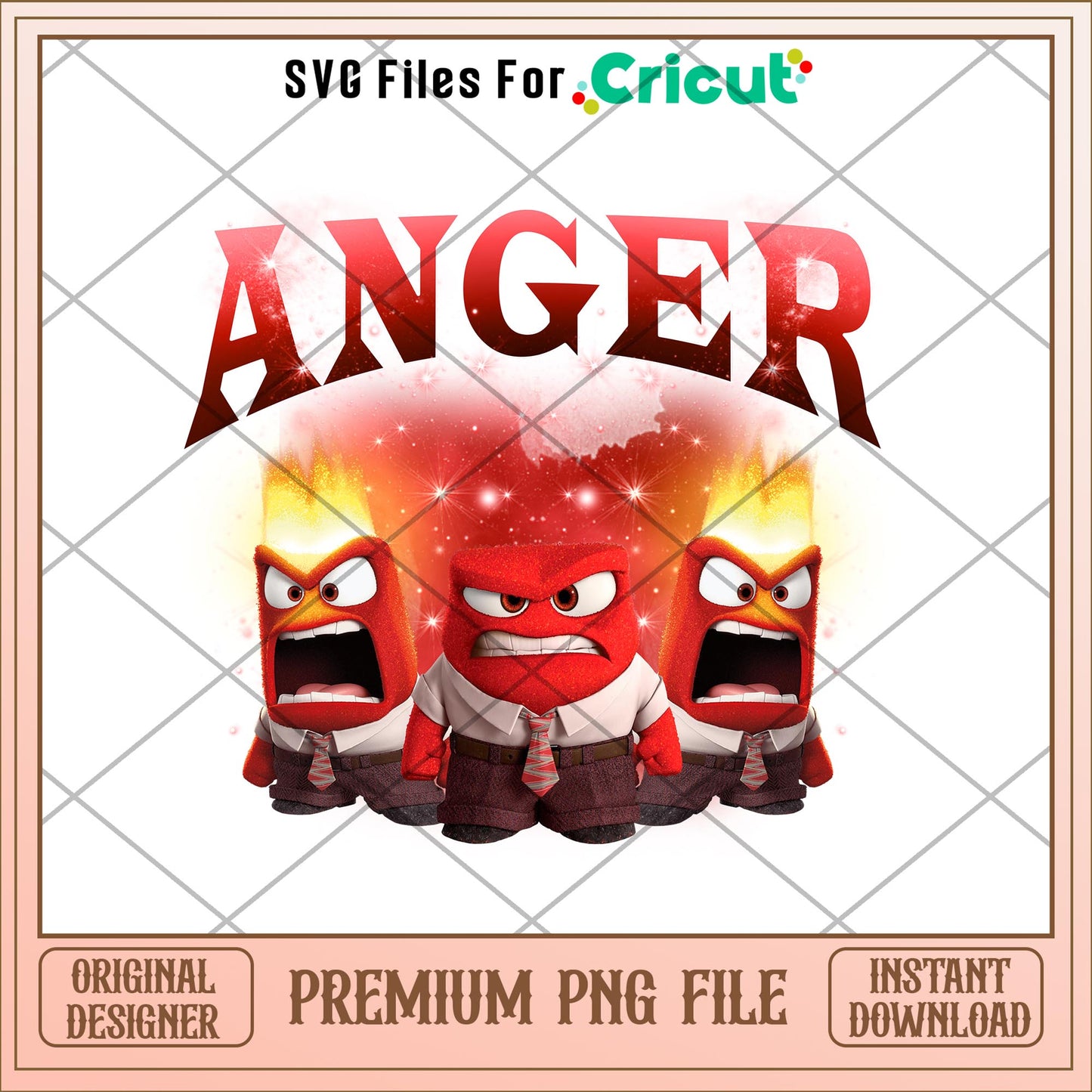 Emotions Anger Inside out 2 png – svg files for cricut