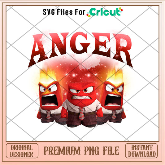 Emotions Anger Inside out 2 png