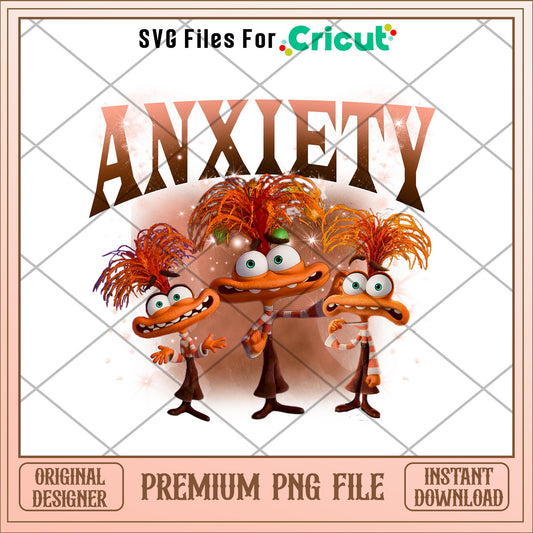 Emotions Anxiety Inside out 2 png