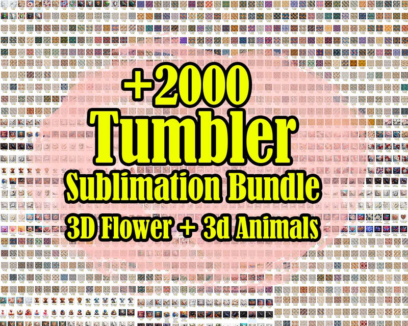  3D Tumbler Wrap BUNDLE