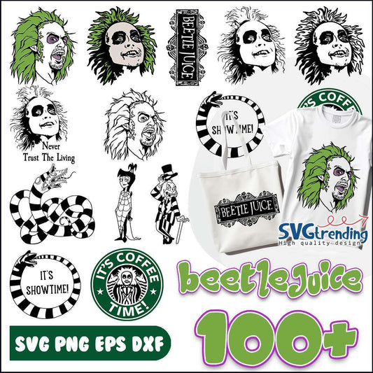 BeetleJuice Halloween Green Bundle svg, Halloween Beetlejuice bundle