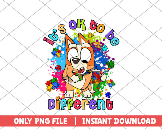 bingo character it's ok to be different cartoon png