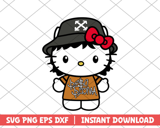 Hello Kitty peso pluma cartoon svg