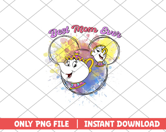 Best Mom Ever Mrs Potts png