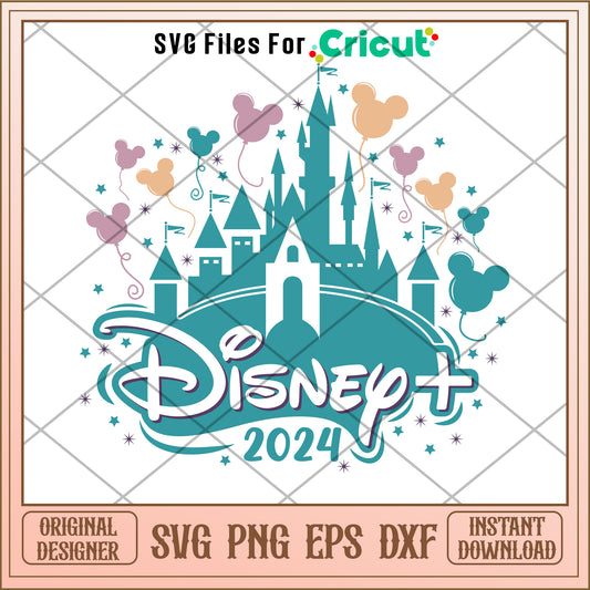 Mickey disney caslte 2024 SVG