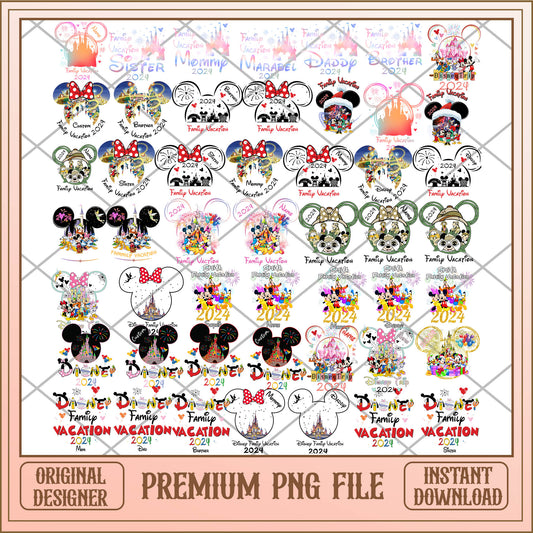 Mickey head disney vacation PNG bundle