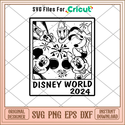 Mickey friends disney world 2024 SVG