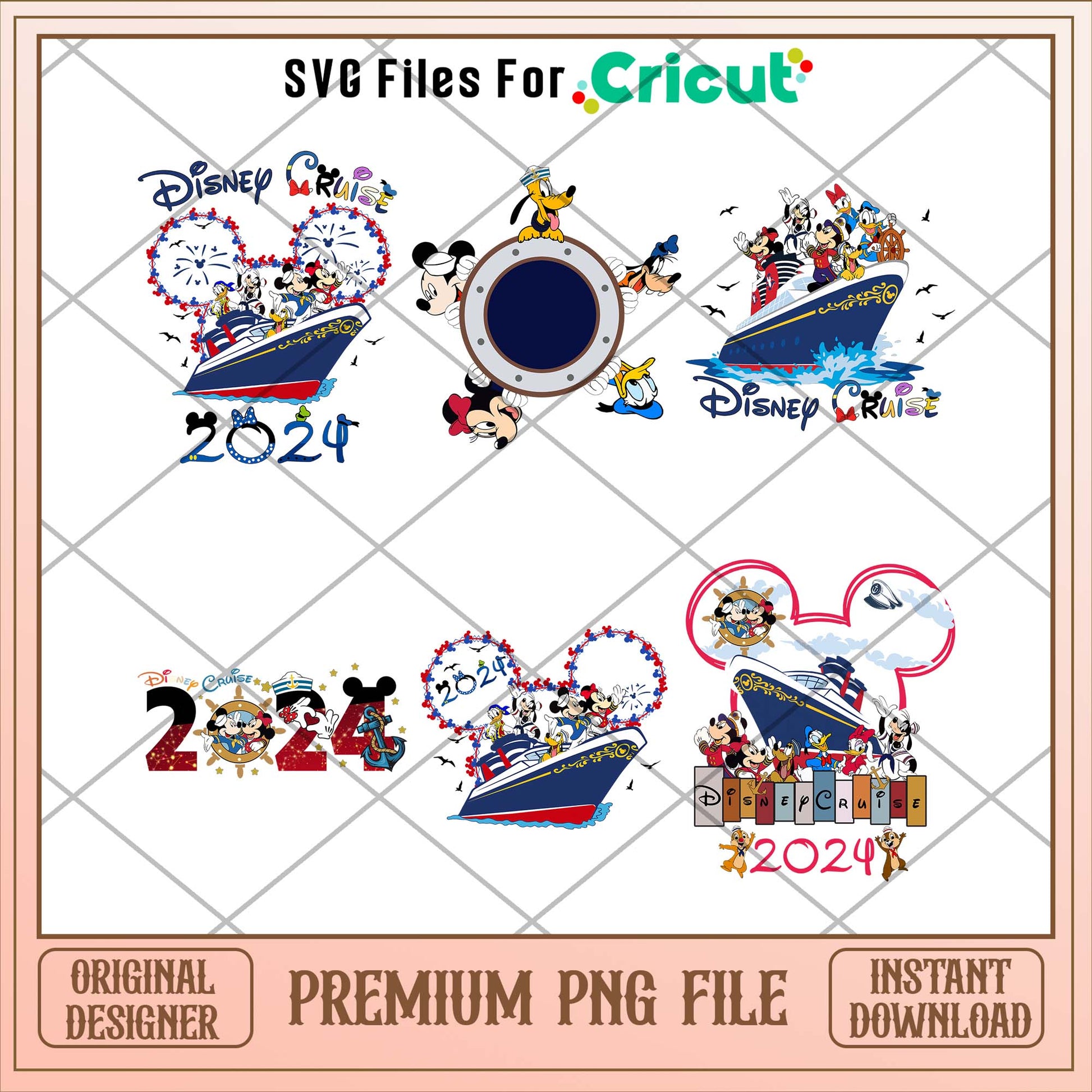 Disney cruise ship 2024 png bundle