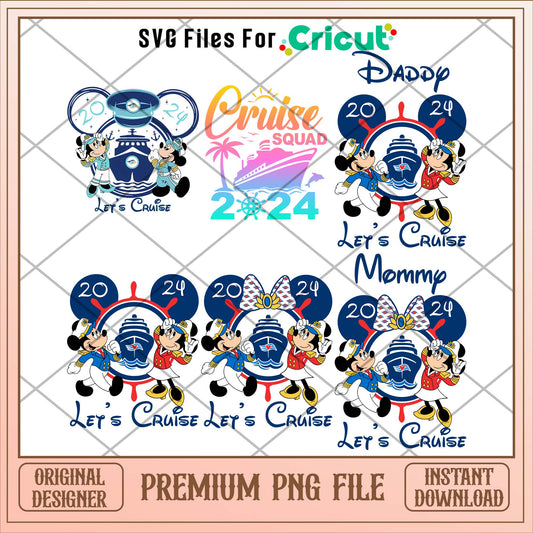 Disney let's cruise png bundle