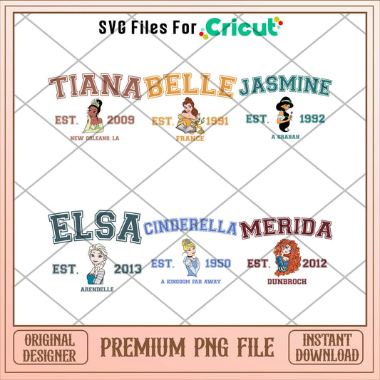 Disney Princess names png bundle ver 2