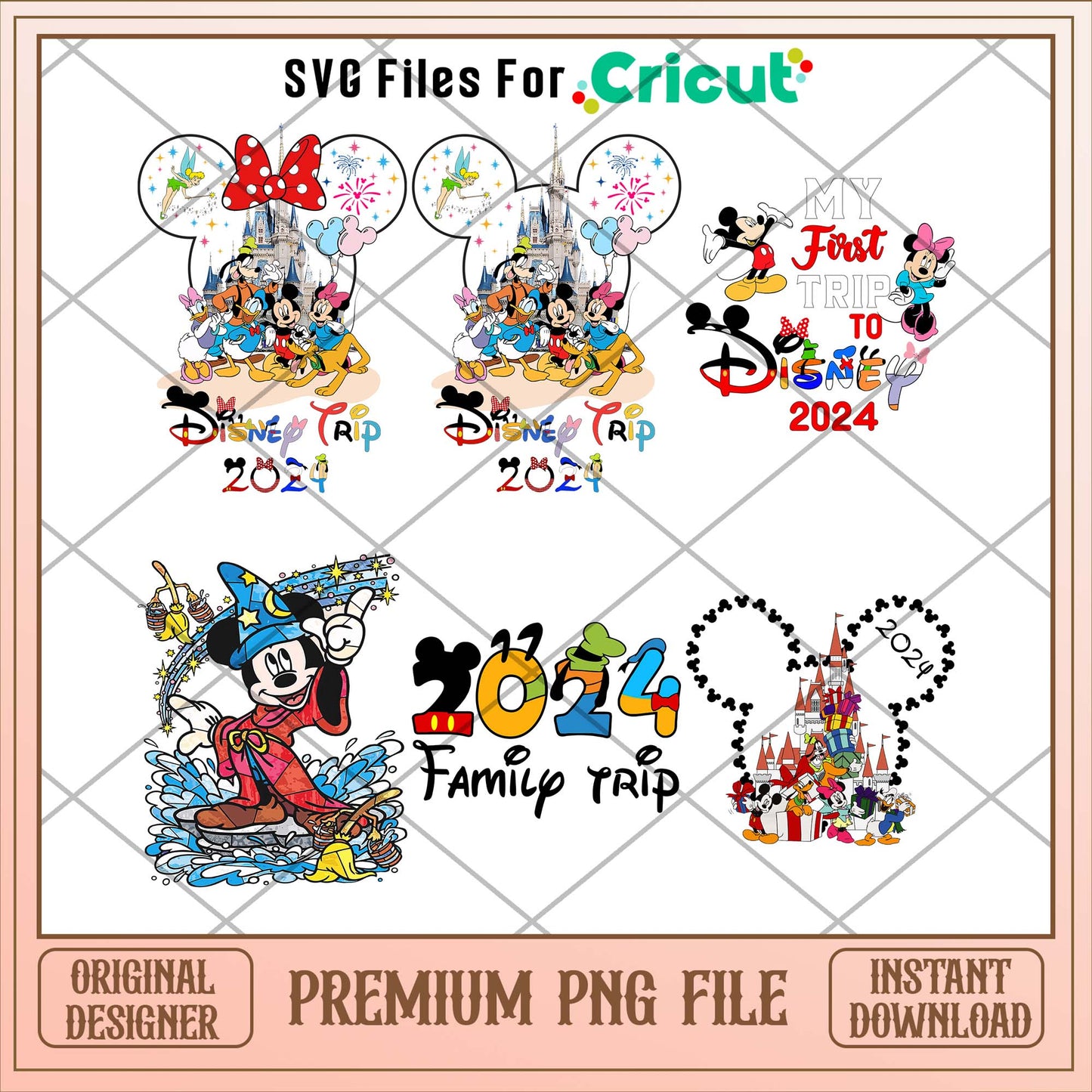 Disney trip 2024 png bundle